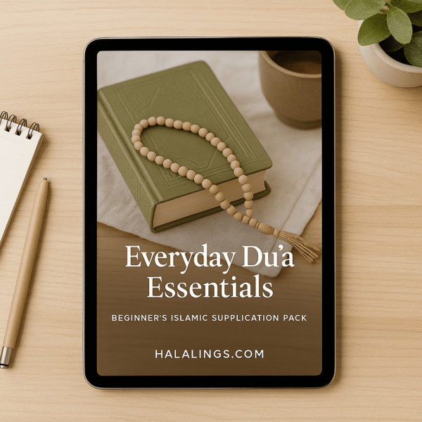 Beginner’s Islamic Supplication Pack – Daily Du’as with English Meaning (Printable PDF for New Muslims)