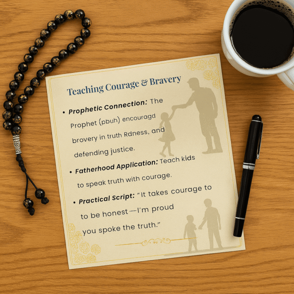 Prophetic Fatherhood Toolkit Pack 5 printable; Islamic parenting legacy planner