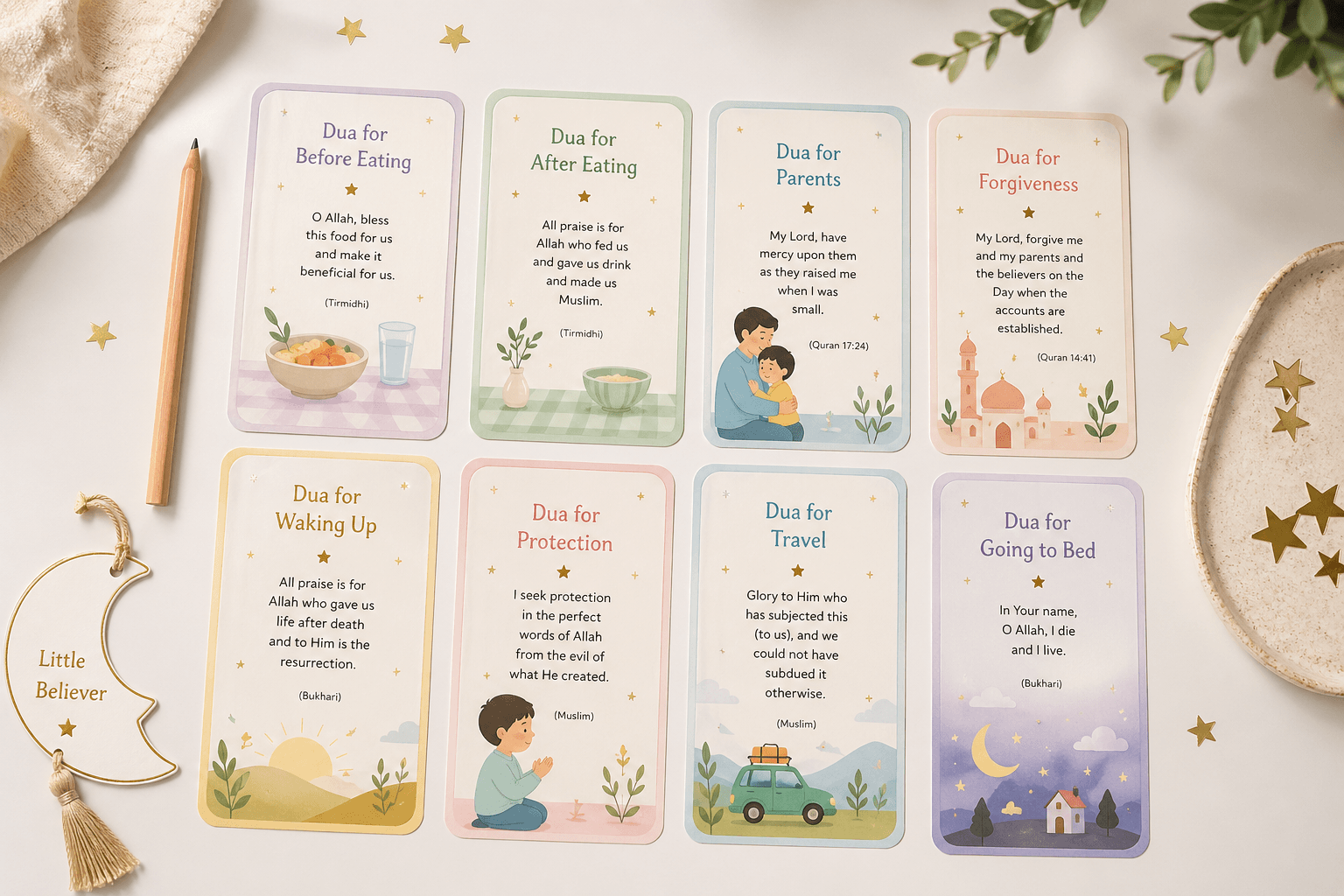 Daily Dua Cards Preview