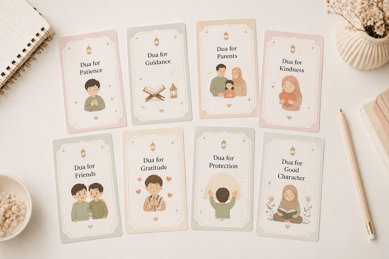 Family and friendship dua cards preview