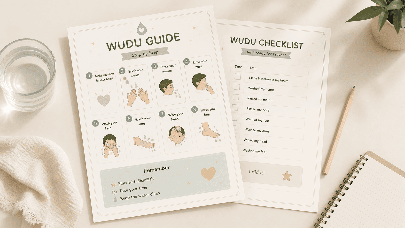 Step-by-step Wudu guide preview