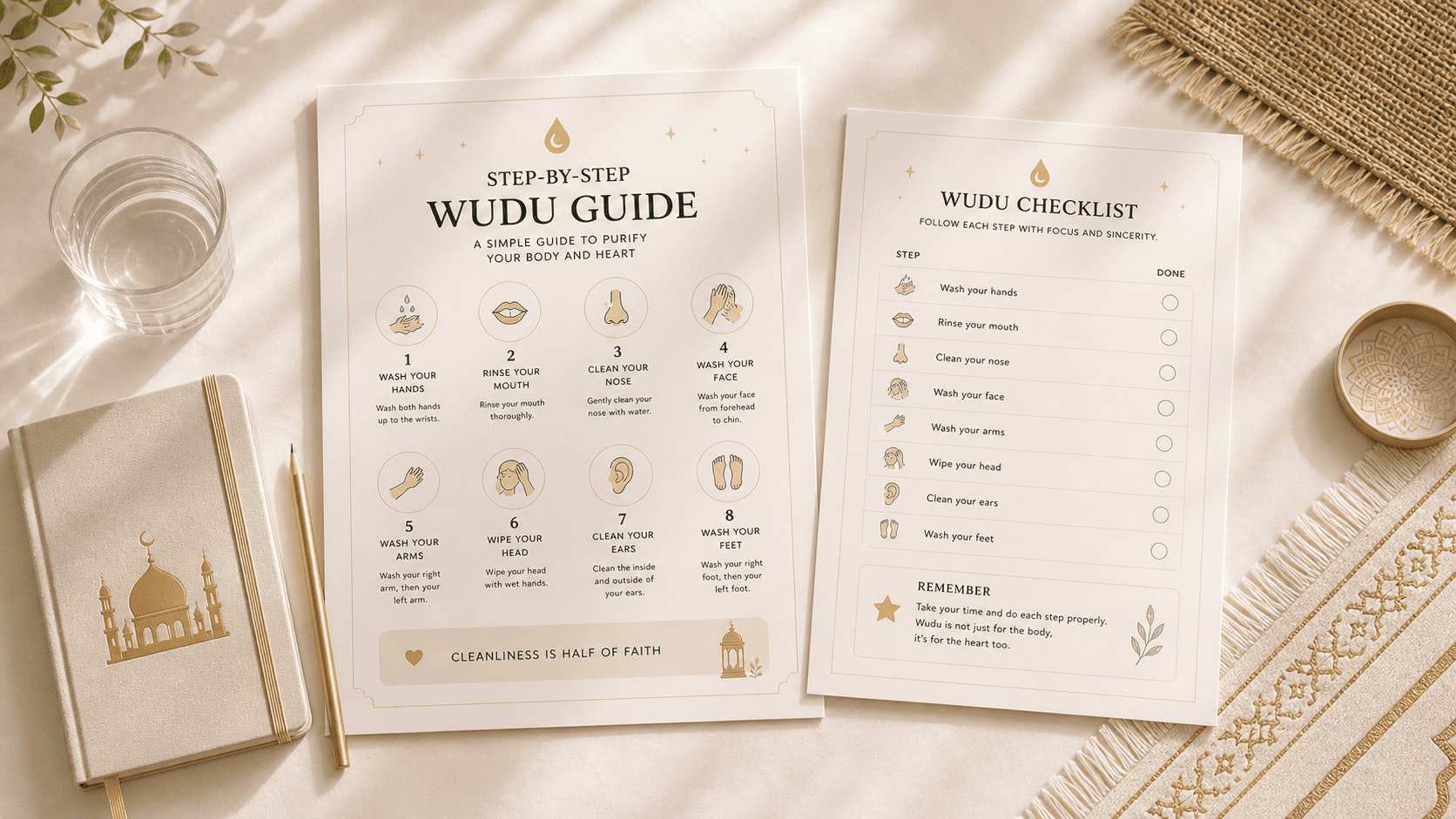 Step-by-step Wudu guide preview