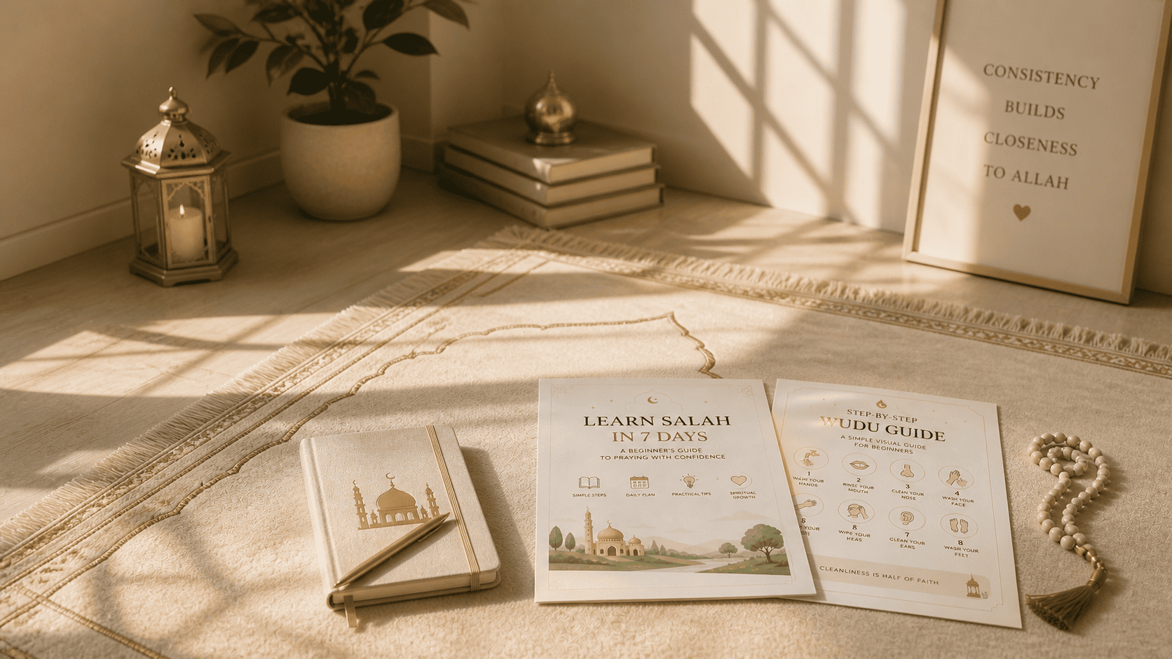 Peaceful prayer consistency scene