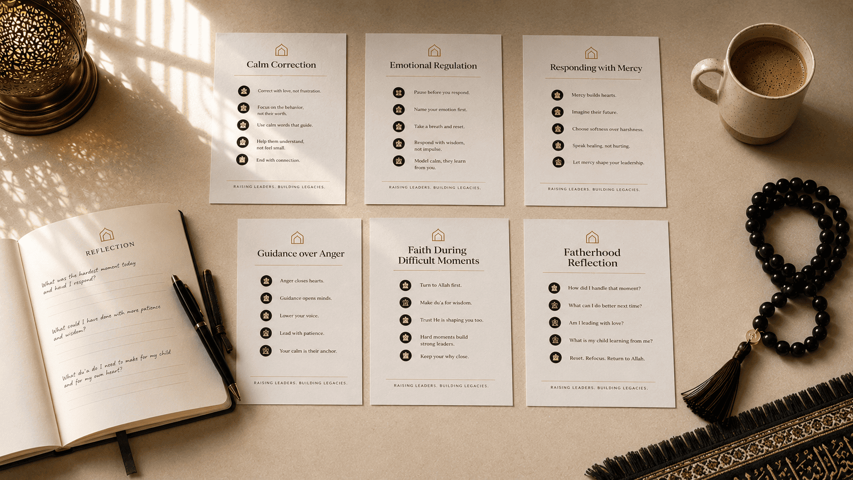 Islamic fatherhood discipline and spiritual guidance printable pages