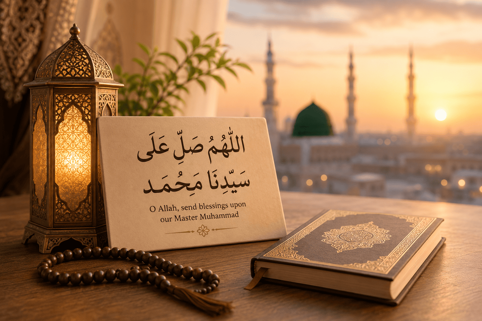 Daily salawat routine showing the best times to recite salawat throughout the day