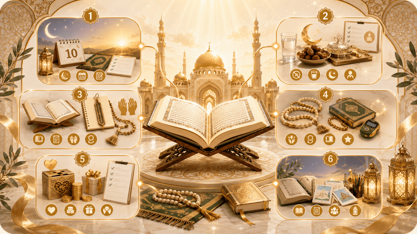 Ashura FAQ daily practice guide with fasting, Quran, dua, dhikr, charity and family learning
