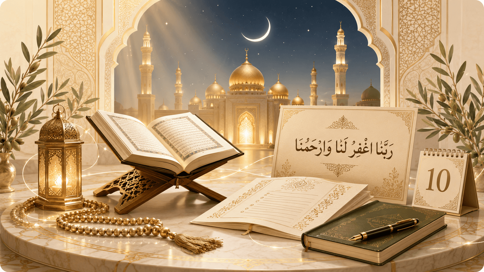 Ashura Night Duʿāʾ printable guide with Arabic transliteration and English meaning