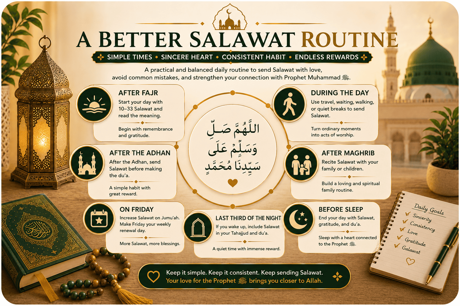 Better daily routine to avoid common mistakes in Salawat