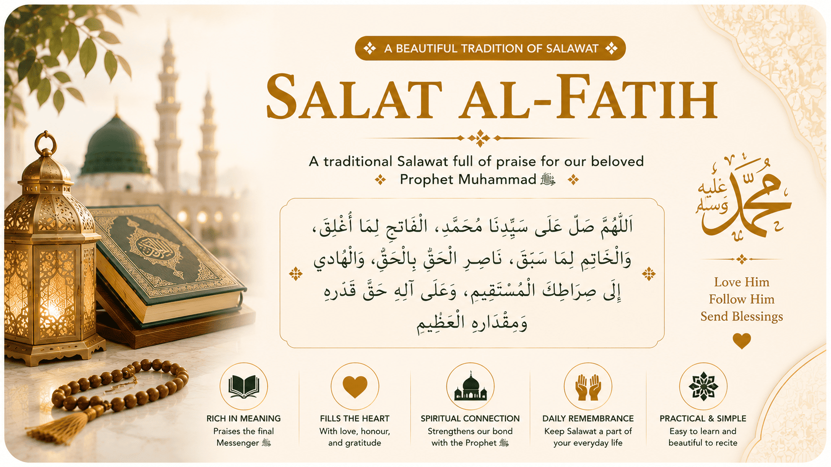 Salat al-Fatih Arabic text, meaning, and balanced devotional guidance